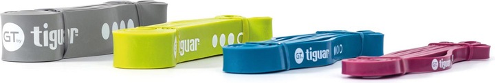 Image du produit Tiguar Bande élastique ® PowerBand GT (Couleur : Bleu - résistance moyenne) (2.08 m, Moyen)