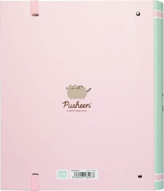 Productafbeelding Pusheen Budget segtuvas 4 žiedų 26x32cm šviesiai žalias (67371-univ) (26 x 32 cm)