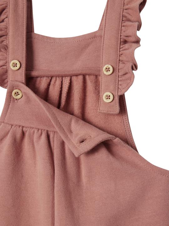 Immagine prodotto Vertbaudet Mädchen Baby Sweat-Latzhose mit Rüschen, Bio-Baumwolle (62)