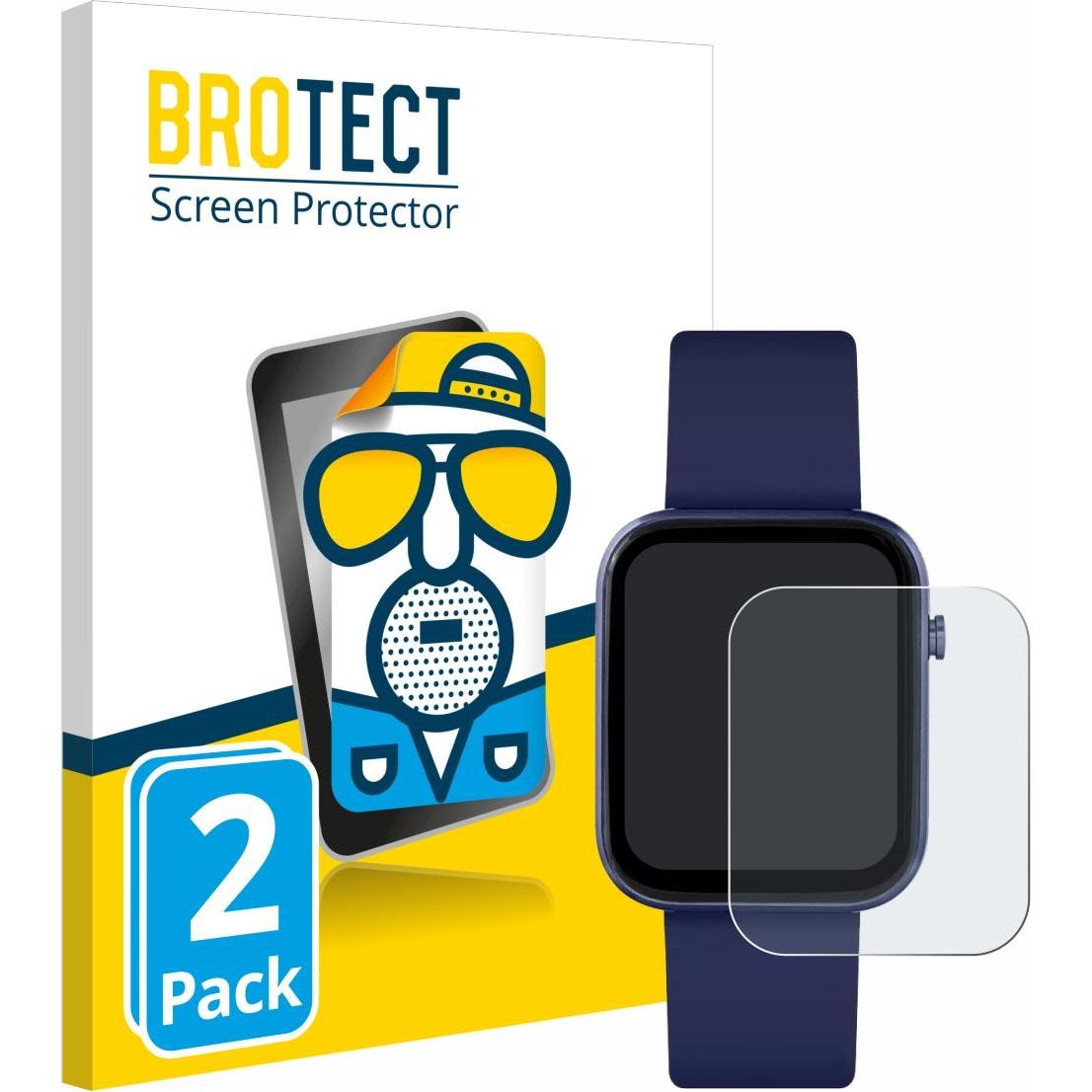 Thumbnail - BROTECT Entspiegelungs-Schutzfolie Displayschutz Matt, Smartwatch Schutzfolie, Grau