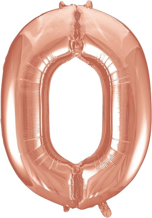 Image du produit Unique Party 86cm de roses d'or numéro de film ballon