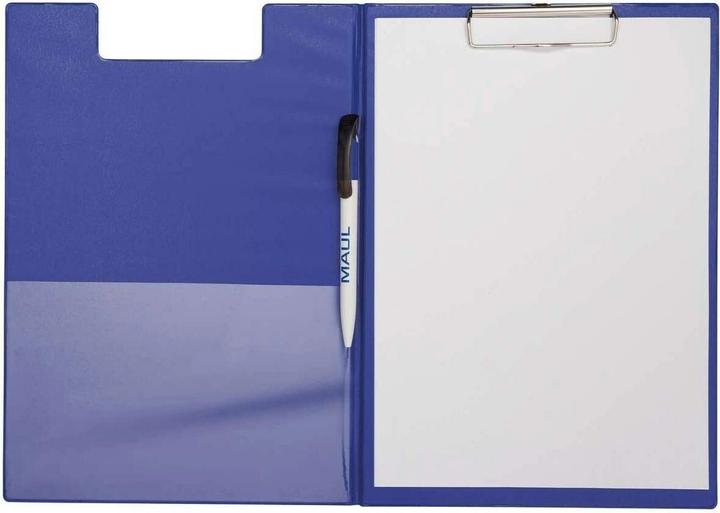 Image du produit Maul Chemise à pince poly, A4, couverture en film PP, bleu en carton avec couverture en film, poche (A4)