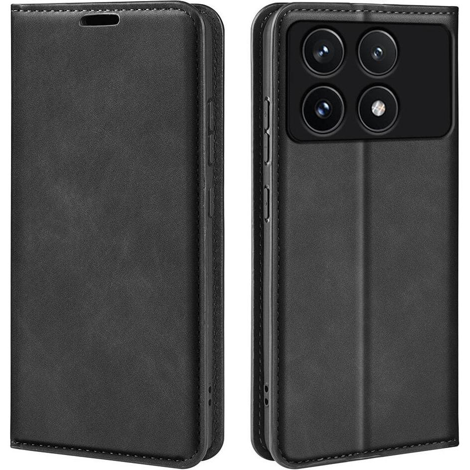 Cover-Discount Xiaomi Poco F6 Pro - Stand Flip Case Hülle (Xiaomi Poco F6 Pro), Smartphone Hülle, Schwarz