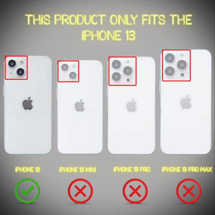 Produktbild Nalia Klar Transparente Neon Silikon Hülle (Apple iPhone 13)