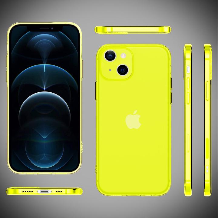 Produktbild Nalia Klar Transparente Neon Silikon Hülle (Apple iPhone 13)