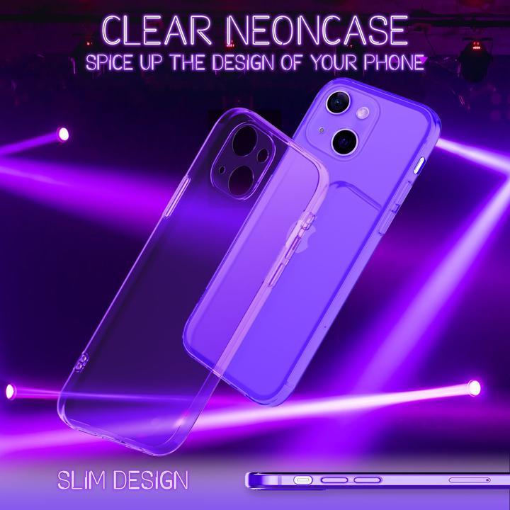 Produktbild Nalia Klar Transparente Neon Silikon Hülle (Apple iPhone 13)