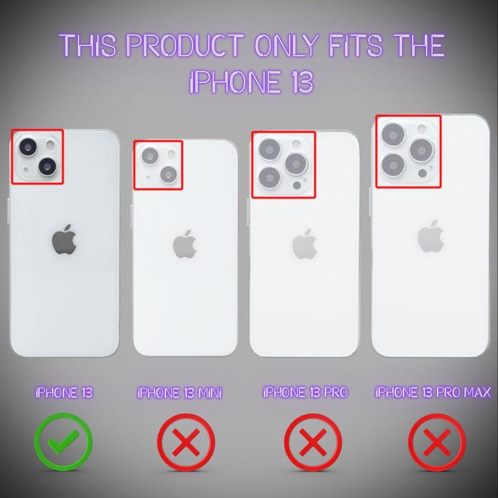 Produktbild Nalia Klar Transparente Neon Silikon Hülle (Apple iPhone 13)