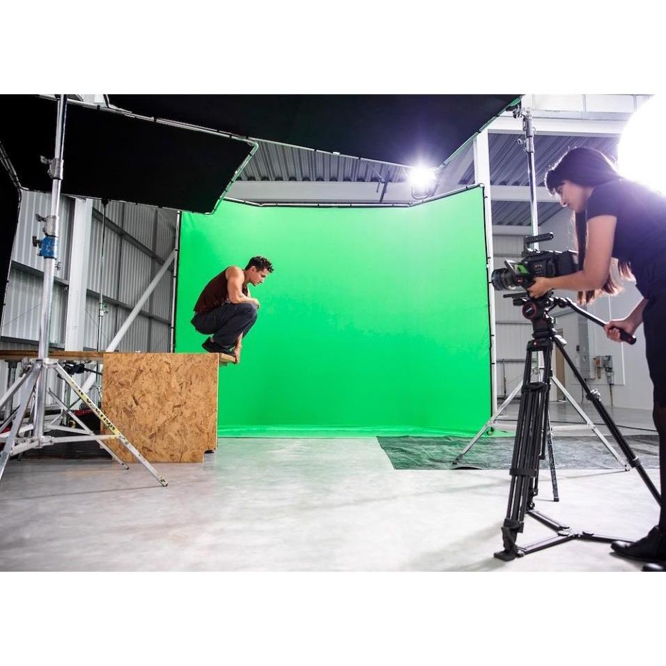 Thumbnail - Manfrotto Chroma Key FX Background Green 4 x 2.9 m (400 cm, 290 cm), Hintergrundsystem, Grün