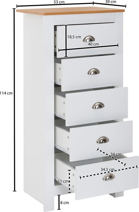 Actual product image FineBuy Gus (53 x 39 x 114 cm)