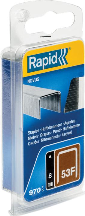 Rapid 5000556 No. 53F Agrafes à fil mince 8 mm 970 pcs.
