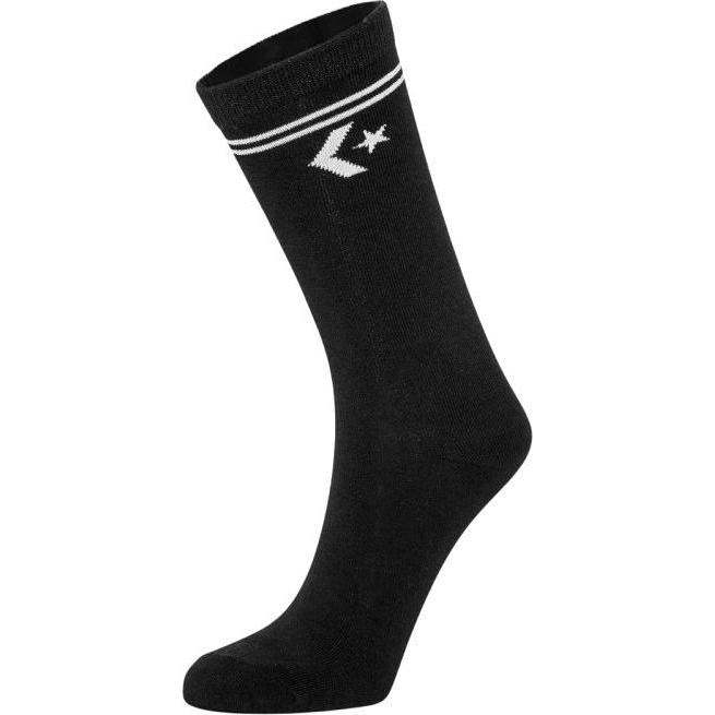 Converse, Calzini, 2 Confezioni Di Calzini Neri, Nero, (Confezione Da 2, 43 - 46)