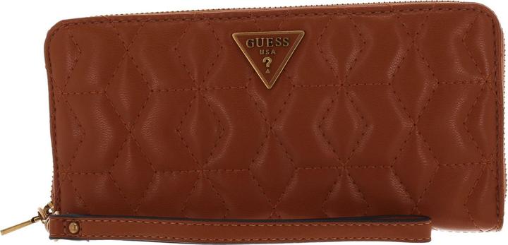 Produktbild Guess Elenia, Textile Wallet, SLG Large Zip, Cognac, For Women