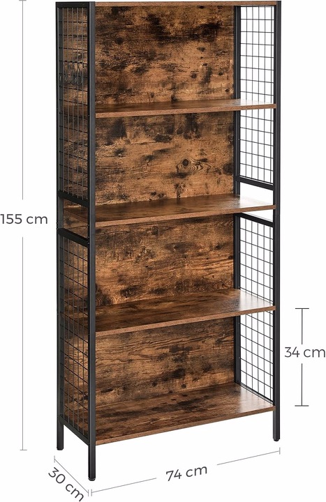 Actual product image Vasagle Buffet (74 x 30 x 155 cm)