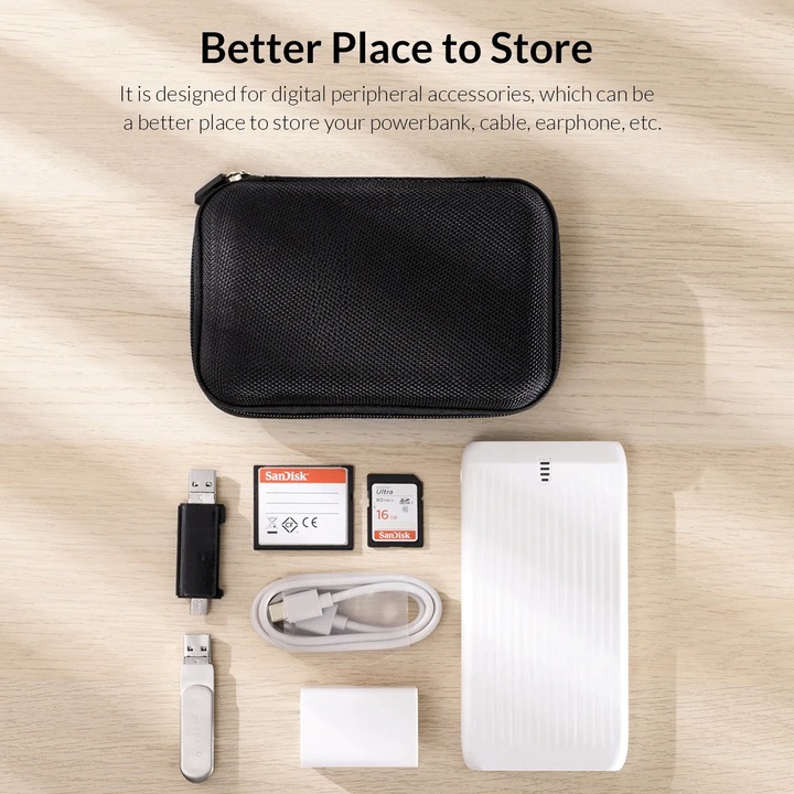 Actual product image Only-Bags.Store 2.5-inch hard drive box single-colour protective bag portable hard drive case