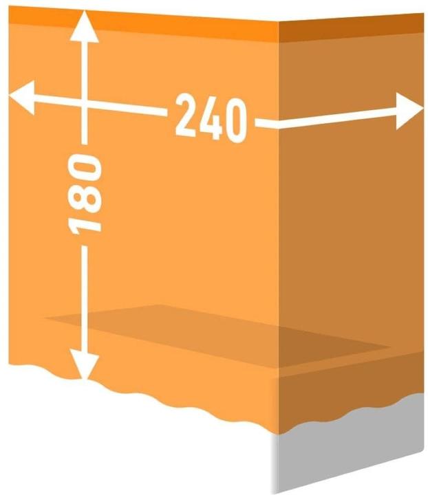 Actual product image Diaqua Shower curtain textile Pueblo (240 x 180 cm)