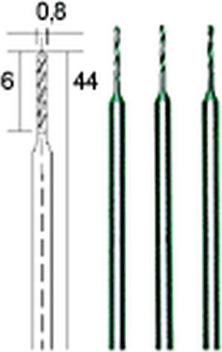 Actual product image Proxxon twist drill 0.8 mm (0.8 millimetre)