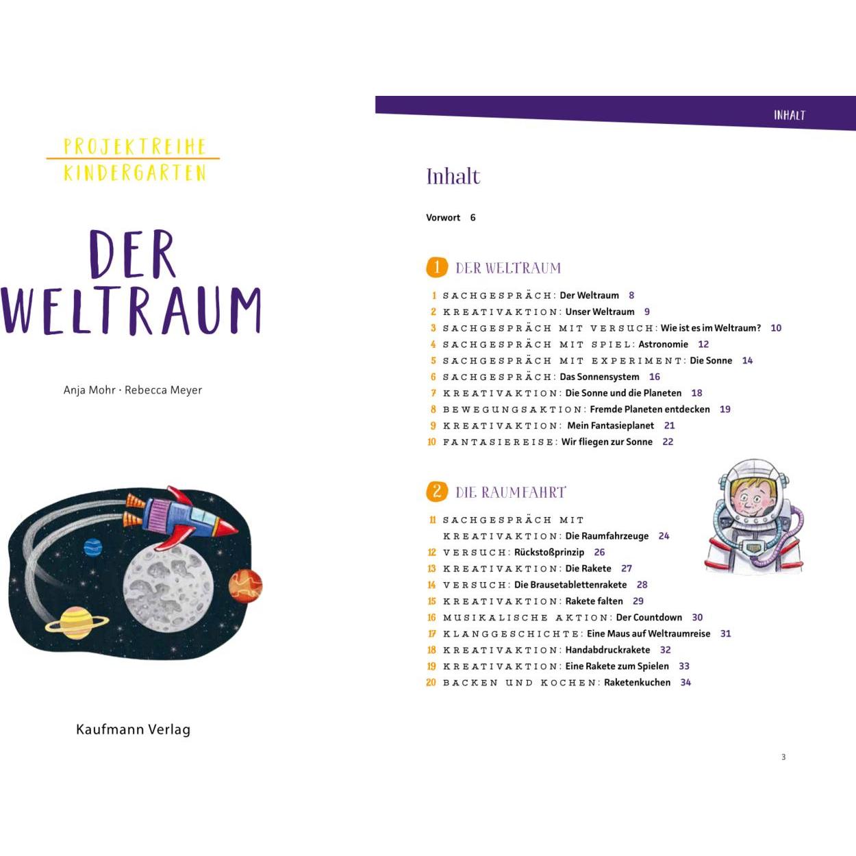 Thumbnail - Projektreihe Kindergarten - Der Weltraum, Fachbücher von Anja Mohr, Rebecca Meyer