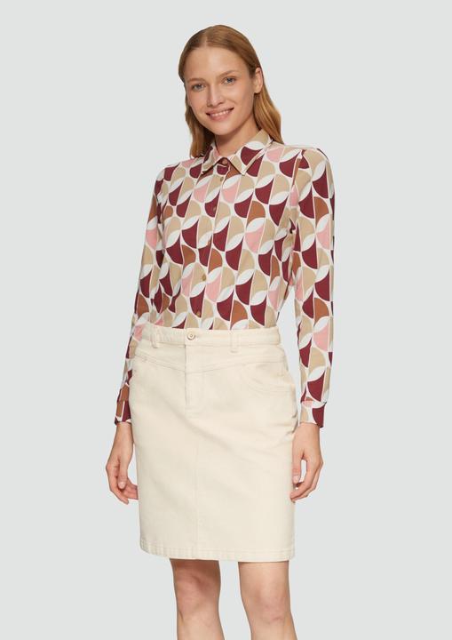 Produktbild S.Oliver T-Shirt Jersey-Bluse mit All-over-Print (38)