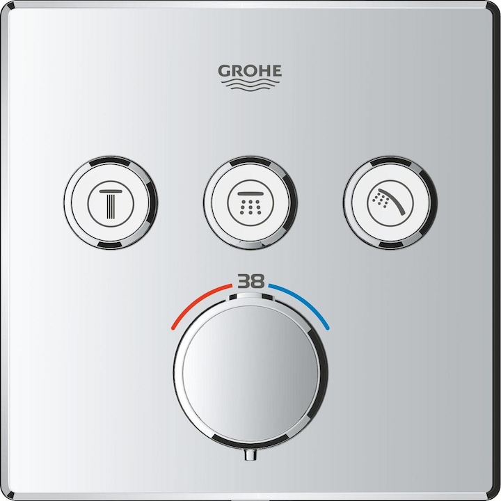 Actual product image Grohe Precision SmartControl Unterputz Duschsystem mit Vitalio SmartActive 310 Cube (2 Strahlarten) und Vi