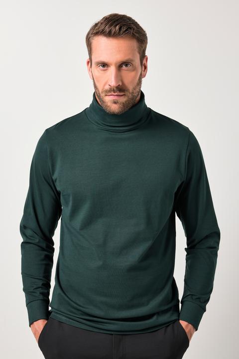 Immagine prodotto JP1880 Maglia basic di jersey con maniche lunghe e collo da risvoltare, fino alla tg. 7XL (4XL)