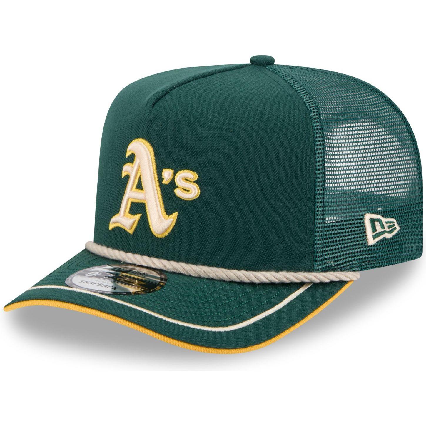 New Era, Herren, Cap, 9Fifty Trucker Cap - Vintage Rope Oakland Athletics, Grün