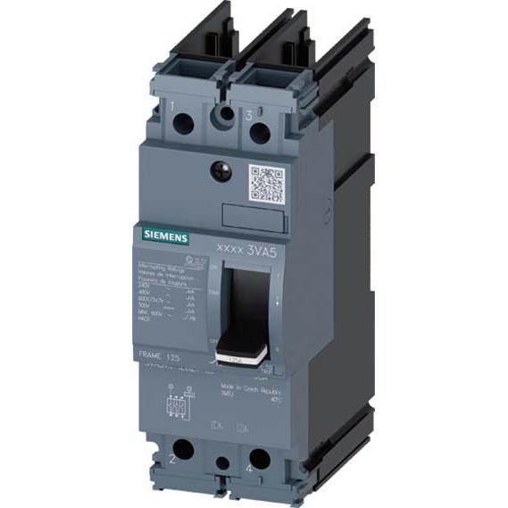 Siemens, Schutzschalter, Leistungsschalter 125A 2p IP40 Einb 3VA5112-4ED21-0AA0