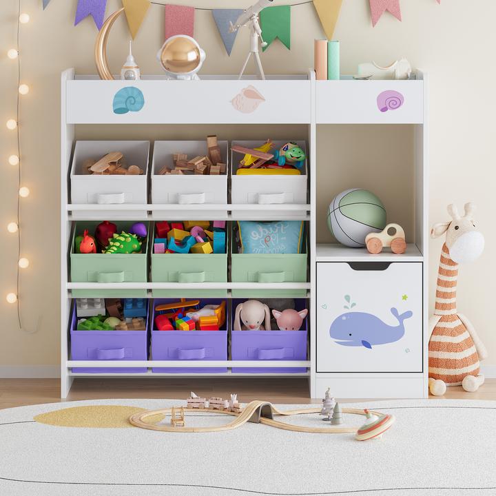 Immagine prodotto En.Casa Kinderregal Søndreland 80x90x30 cm mit Aqua Dream Motiv