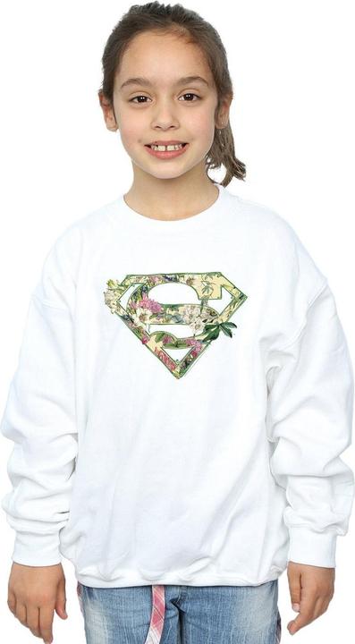 Image du produit - Sweat SUPERGIRL FLORAL SHIELD - Fille (104)