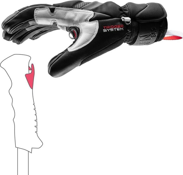 Produktbild Leki Griffin Base 3D Handschuhe schwarz (XXL)