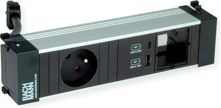 Produktbild Bachmann POWER FRAME S 1xUTE 916.5271xUSB A&C 22W 1xCM 0,2m GST18 (1 x, CEE 7/5, CEE 7/3, 0.20 m)