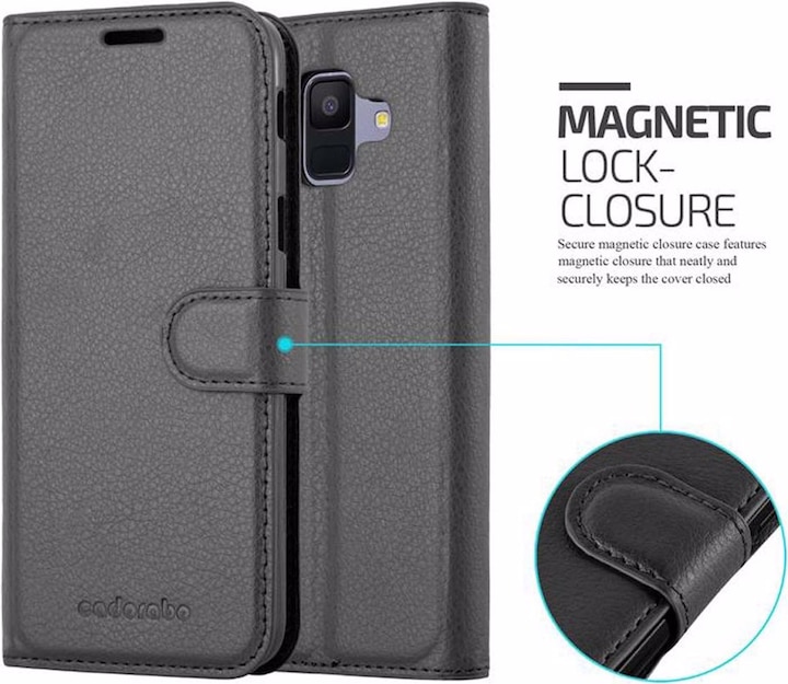 Actual product image Cadorabo Book with stand function cover (Samsung Galaxy J6 (2018))