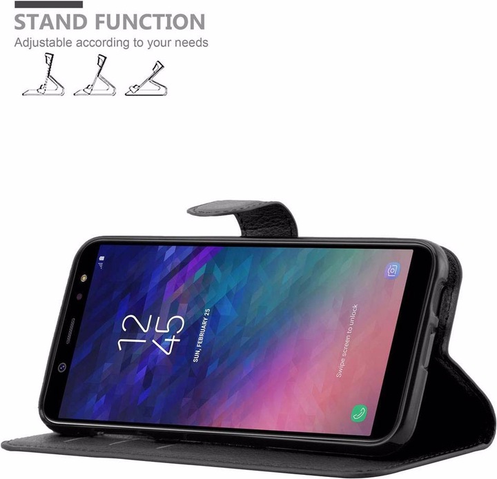 Actual product image Cadorabo Book with stand function cover (Samsung Galaxy J6 (2018))