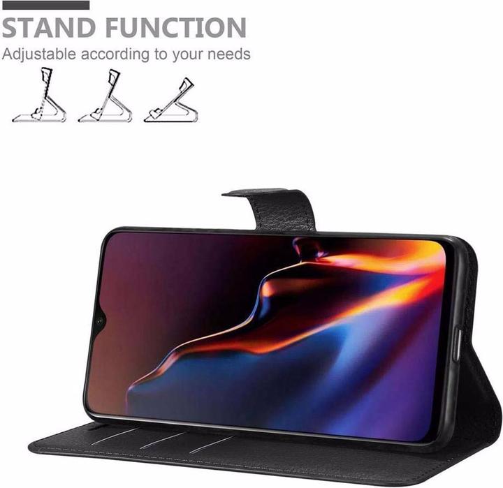 Actual product image Cadorabo Book with stand function cover (OnePlus 6T)