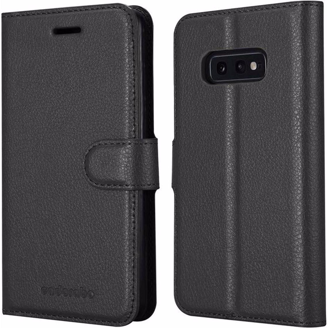 Thumbnail - Cadorabo Book mit Standfunktion Cover (Samsung Galaxy S10e), Smartphone Hülle, Schwarz