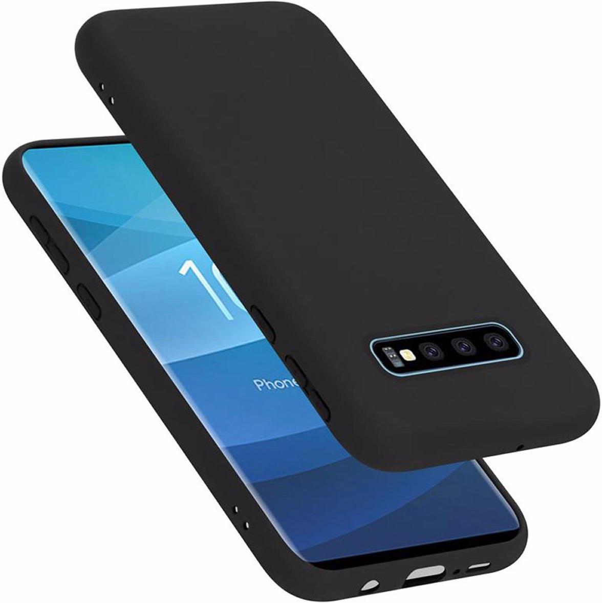 Cadorabo TPU Liquid Silicone Case Cover (Samsung Galaxy S10+) (DE-147673)