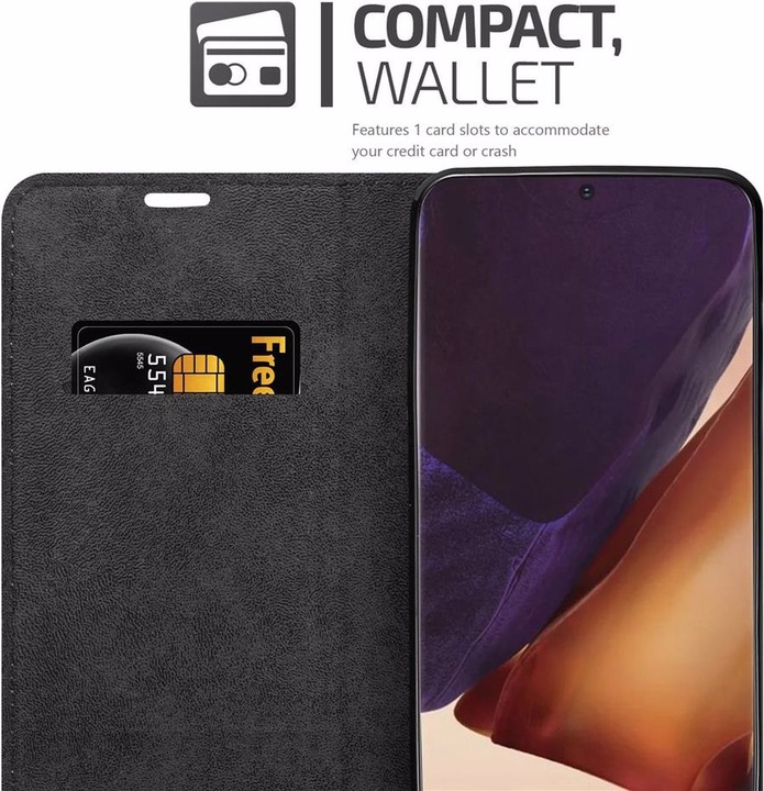 Actual product image Cadorabo Book Invisible Magnet Cover (Samsung Galaxy Note 20 Ultra)