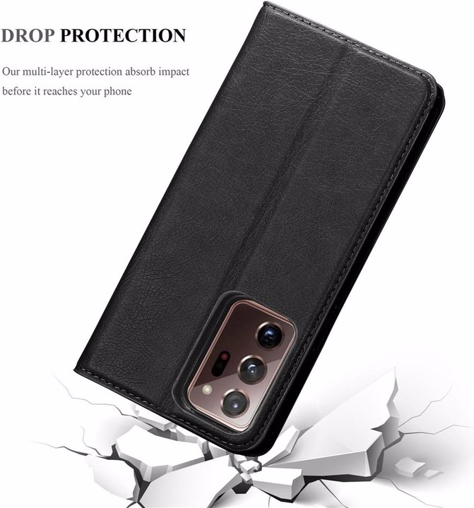Actual product image Cadorabo Book Invisible Magnet Cover (Samsung Galaxy Note 20 Ultra)