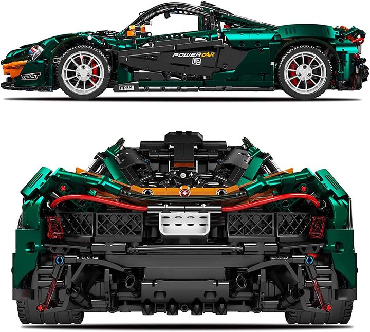 Actual product image Mould King P1 Hypercar Green