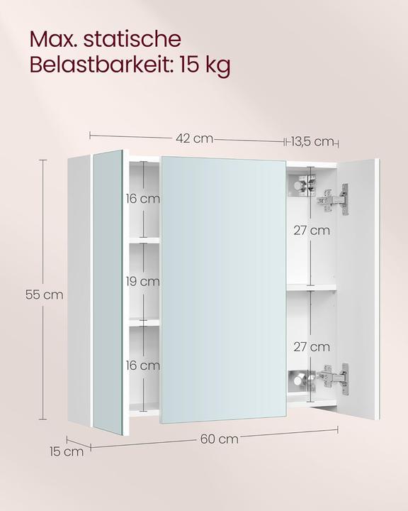 Actual product image Vasagle Lauren (60 x 15 x 55 cm)