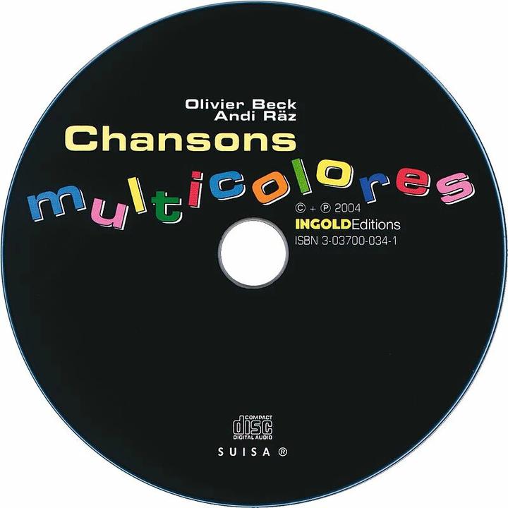 Immagine prodotto Chansons multicolores - CD (Olivier Beck, Andi Räz, Francese)