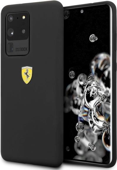 Productafbeelding Ferrari Hardcase FESSIHCS69BK S20 Ultra G988 zwart/zwart Silicone (Samsung Galaxy S20 Ultra)