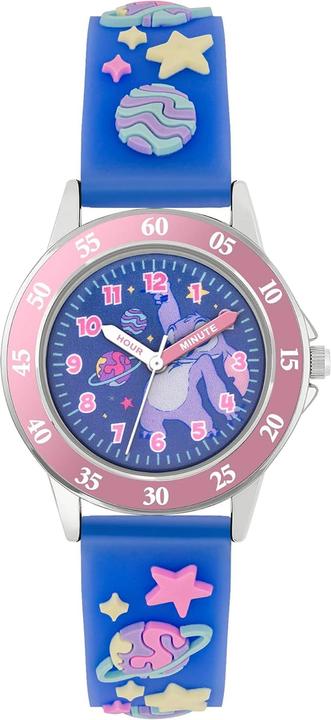 Actual product image Disney Stitch Time Teacher LAS9020 Wristwatch, analogue, galaxy bracelet, violet, purple, modern (Analogue wristwatch)