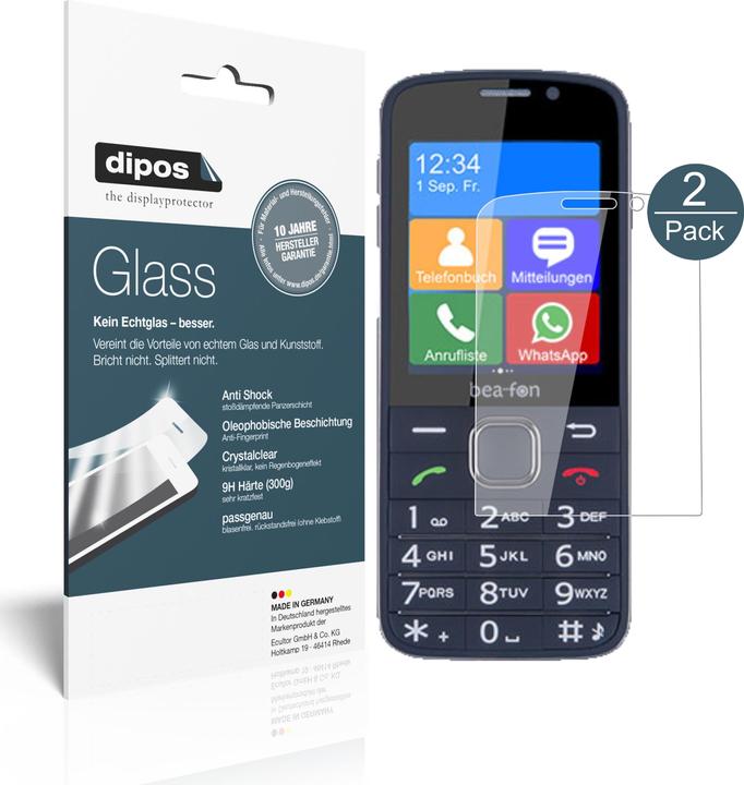 Produktbild Dipos Displayschutz Anti-Shock (2 Stück, Beafon SL820)
