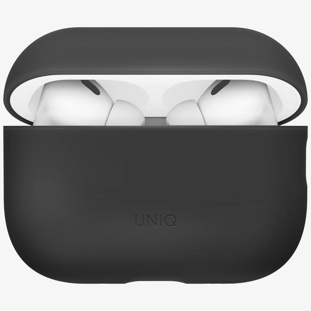 Uniq Case Lino for AirPods Pro 3 gen Silicone grey (Manicotto per cuffie), Borsa per cuffie + Copertura protettiva, Grigio