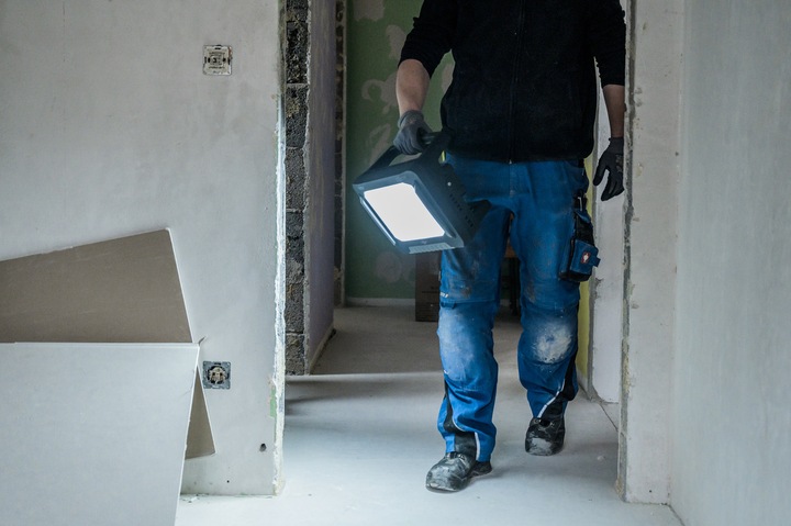 Actual product image Brennenstuhl Hybrid construction spotlight (12500 lm)