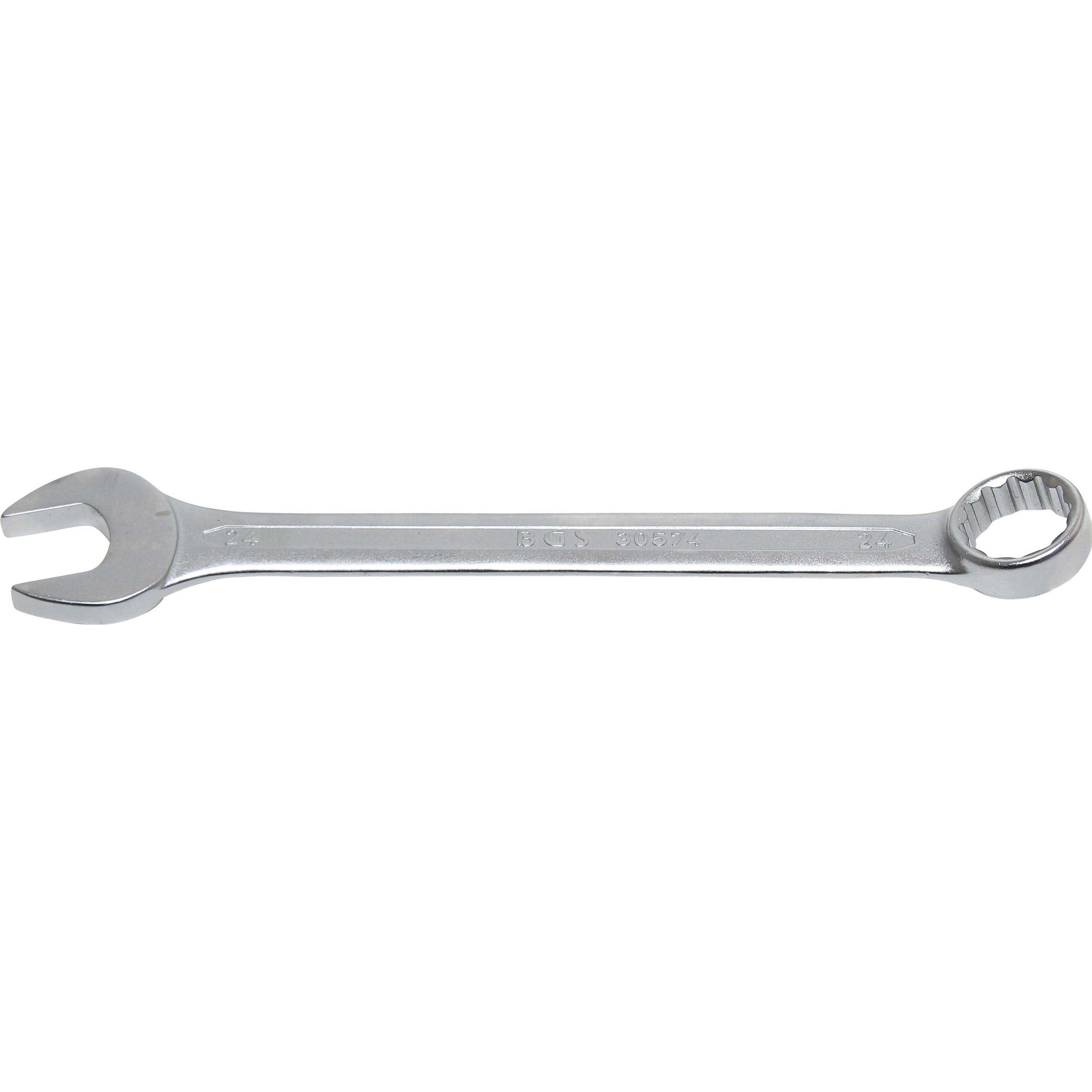 BGS, Schraubenschlüssel, Maul-Ringschlüssel SW 24 mm (24 mm)