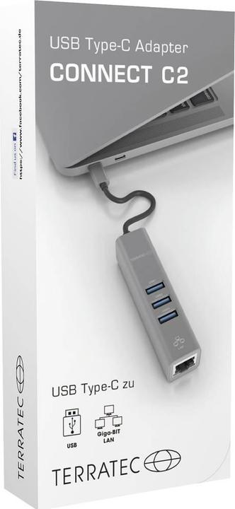 Produktbild Terratec Connect C2 (USB-C, 4 Ports)