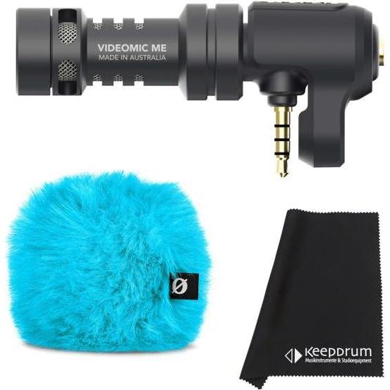 RØDE Videomic Me mit Windschutz Blau und Tuch, Mikrofon