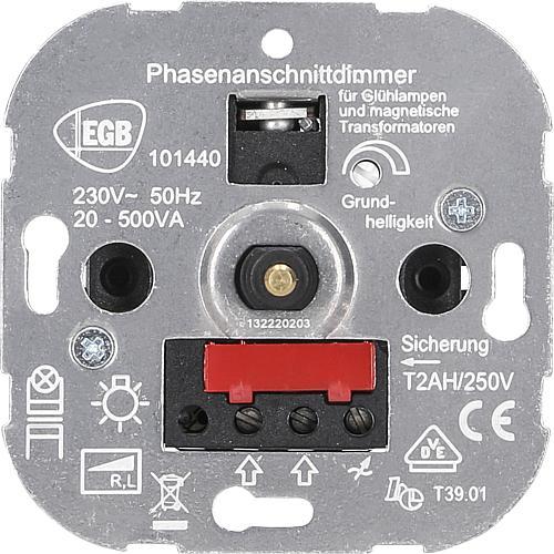 Produktbild EGB Dimmer DruckWechsel 20500VA 4mm Welle