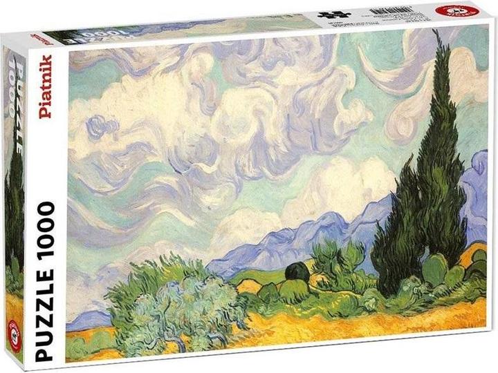 Piatnik Van Gogh, un champ avec des cyprès (1000 pièces)